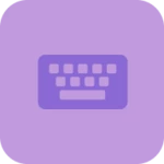 keyboard purple passion android application logo